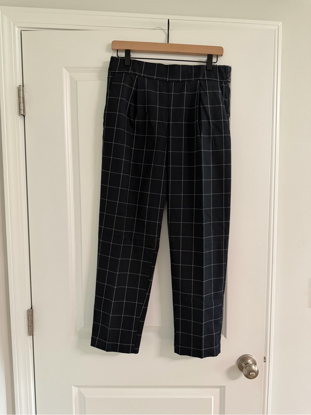 Gap Navy Windowpane Dress Pants